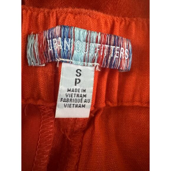 Urban Outfitters Women Small Hi-Rise Linen Rayon Wide Leg Pants Pleated #5605 - Picture 12 of 14